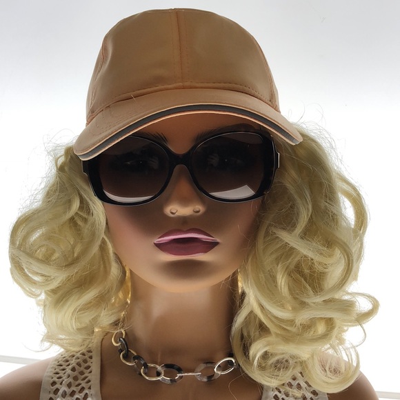 Oscar DeLa Renta Dark Round Tortoise Shell Frame Gold Small Arm - Picture 5 of 6